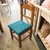 Almohadon para silla Tela aqua