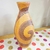 Jarron ondas amarillo grande