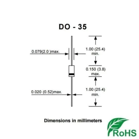 BZX55C0V8 SGS-THOMSON DIODO ZENER