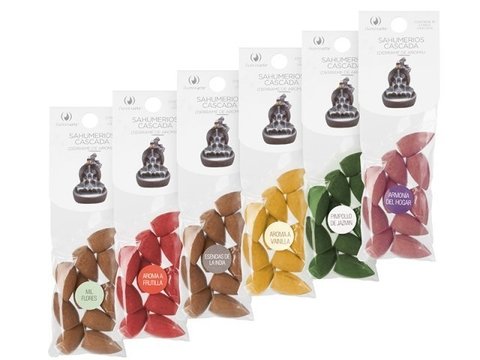 Sahumerios Conos Cascada x 10 uni.