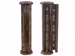 Porta Torre Madera Hexagonal - 656a