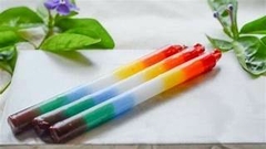 Vela Larga de Parafina 7 Colores - comprar online
