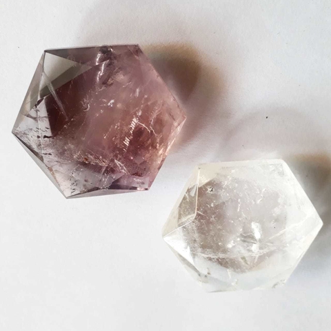 Estrella de David - Cuarzo Cristal o Amatista