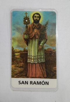 Estampitas Plastificadas con Oración en el Reverso en internet