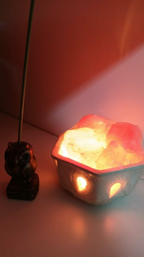 Lámpara de Sal del Himalaya Hexagonal Promo11