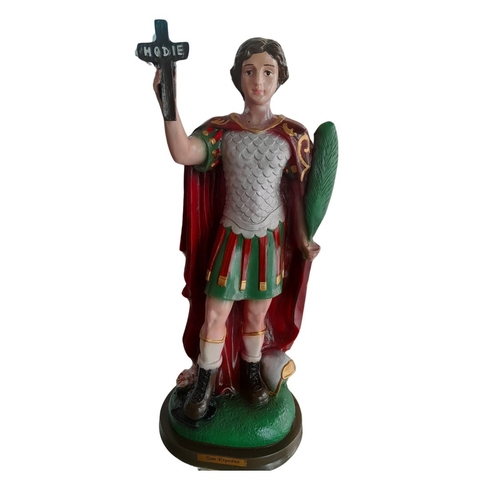 San Expedito de Yeso. 40 cm.