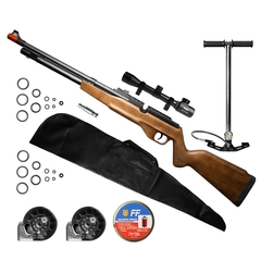 CARABINA PCP G850M 5,5MM QGK+CAPA+FFPOWER+LUNET4-16X40+BOMBA