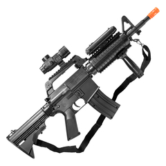RIFLE AIRSOFT AIRGUN M4 SPRING MR744 QGK 6MM+PACK+2000BBs na internet