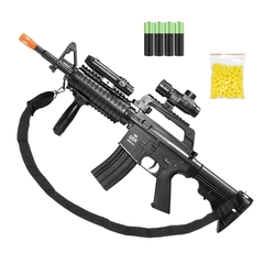 RIFLE AIRSOFT AIRGUN M4 SPRING MR744 QGK 6MM + PACK TÁTICO