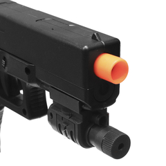 Imagem do PISTOLA DE AIRSOFT SPRING G17 SLIDE METAL 6MM QGK+BBS+ALVOS