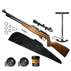 CARABINA PCP G850M 5,5MM QGK+LUNETA3-9X40+CAPA+HELLBOY+BOMBA - comprar online