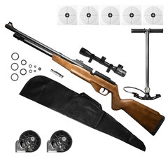 CARABINA PCP G850M 5,5MM QGK+ LUNETA 4X32EG+CAPA+BOMBA+ALVO - comprar online