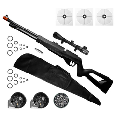 CARABINA PCP G850 5,5MM QGK+LUNETA 4-16X40+CAPA+CHUMBO+ALVO - comprar online