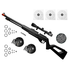 CARABINA AIRGUN PCP G850 5,5MM QGK+LUNETA 3-9X40+CHUMBO+ALVO - comprar online