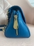 BOLSA SATCHEL FLAP AZUL na internet