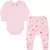 CONJUNTO FLORAL GOLA BORDADA ROSA - KIKO - comprar online