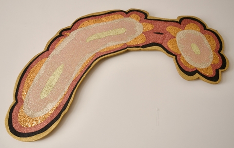 Flor psicodélica naranja