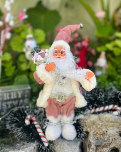 Papa Noel Rosa Gold 40 cm