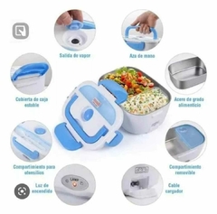 Lunchera Vianda Eléctrica Bandeja Acero Inoxidable 1,5L 220w