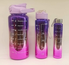 Botellas Motivacionales Trío Importadas Las Mejores Favorito Calificación 4.5 de 5 (11) - comprar online
