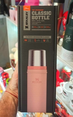 Termo Stanley 591 Ml Rosa Con Tapón Cebador