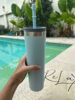 Imagen de Vaso Termico Straw Cup Doble Tapa 900ML
