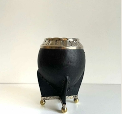 Mate Torpedo Cincelado Alpaca con Base - comprar online