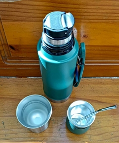 Set Termo 1 Lt Símil Stanley con mate y Bombilla - tienda online