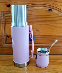 Imagen de Set Termo 1 Lt Símil Stanley con mate y Bombilla