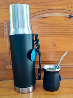 Set Termo 1 Lt Símil Stanley con mate y Bombilla en internet