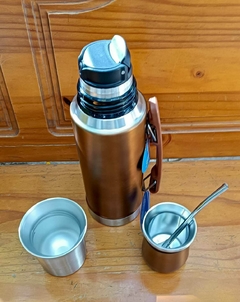 Set Termo 1 Lt Símil Stanley con mate y Bombilla - Candy Planet