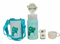 Botella Termica Infantil Doble tapa con funda 500mL - tienda online