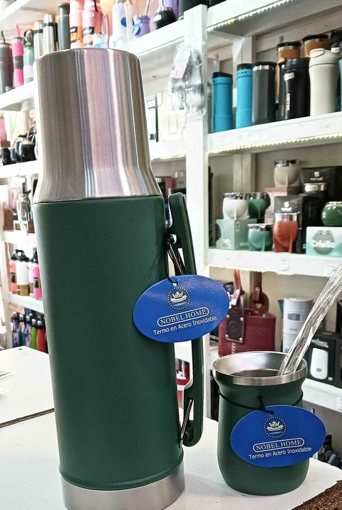Set Termo 1 Lt con mate y Bombilla Importado - comprar online