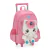 MOCHILA COM RODAS VERDE/ROSA IC39962UP UP4YOU - comprar online