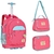 MOCHILA RODAS KIT ESTOJO E LANCHEIRA LULUCA LU24070 LUXCEL