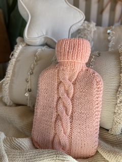funda de bolsita agua caliente rosa