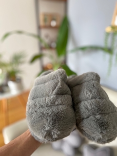 pantuflas cerradas grises - comprar online