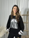Buzo con puño lurex