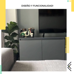 Rack de Tv Tromen Gris Grafito - comprar online