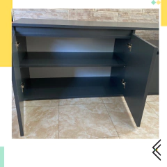 Rack de Tv Tromen Gris Grafito - Maderem Muebles