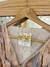 Aros Flavia - flor dorada - comprar online