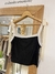 Top Capri - negro con lazos contratono - comprar online