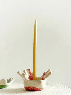 Candelabro de cerámica - Paloma en internet