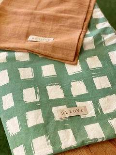 Funda de almohadón 70x50 - cuadrille verde en internet