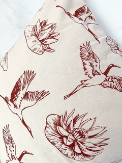 Funda de almohadón 70x50 - Irupé bordó - comprar online