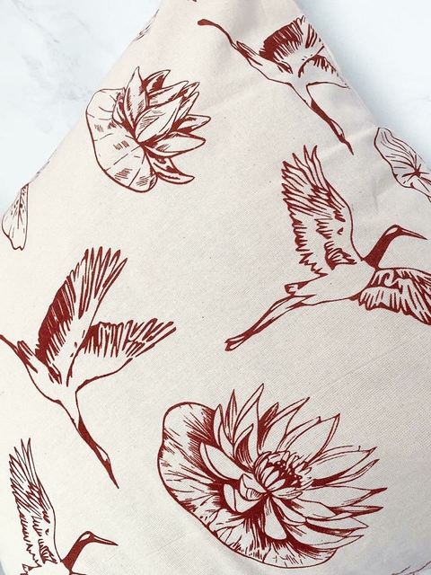 Funda de almohadón 70x50 - Irupé bordó - comprar online