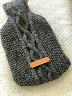 Funda tejida - gris topo - tienda online