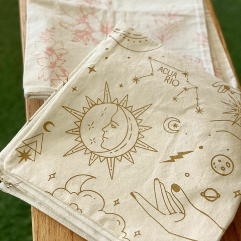 Funda de almohadón 50x50 - universo mostaza - comprar online