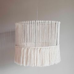 Lámpara circular con flecos - natural - comprar online