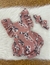 ROMPER JARDINEIRA JULIANA BEBÊ FLORAL ROSÊ LC0562 - comprar online